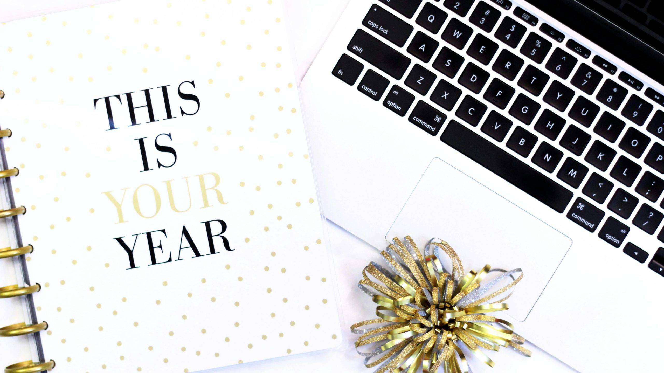 Image showing a diary with the text 'this is your year' to help overcome feeling stuck in your career