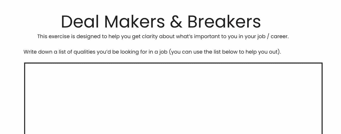 Image of an extract of a tool which helps decide what's essential and be clear on what matters.